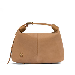 Sac à main pour femme 037-1g en daim nude