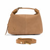 Sac à main pour femme 037-1g en daim nude