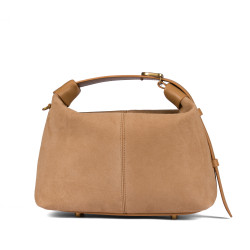 Sac à main pour femme 037-1g en daim nude