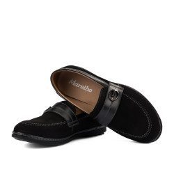 Mocassins femme 6100 buffle noir combiné