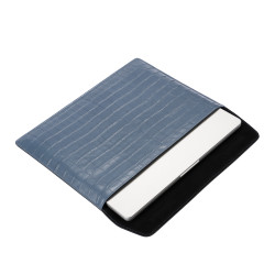 Housse d'ordinateur portable 309g 01 croco bleu