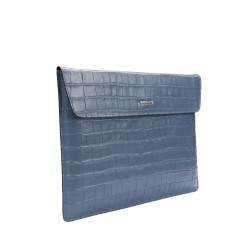 Housse d'ordinateur portable 309g 01 croco bleu
