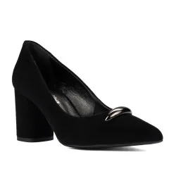 Chaussures élégantes femme 1361 velours noir
