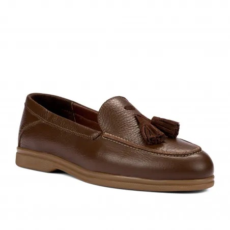 Mocassins femme 6096 biz châtaigne