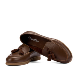 Mocassins femme 6096 biz châtaigne