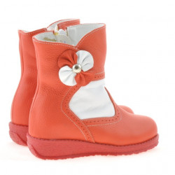 Bottes enfants petits 20c rouge+blanc