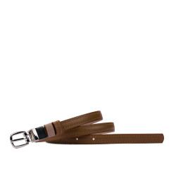 Ceinture femme 45-1mc bicolore veau marron+nude