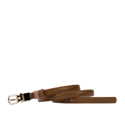 Ceinture femme 45mc bicolore biz marron+nude