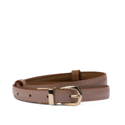 Ceinture femme 45mc bicolore biz marron+nude