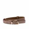 Ceinture femme 45mc bicolore biz marron+nude
