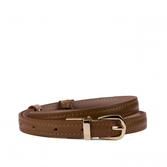 Ceinture femme 45mc bicolore biz marron+nude