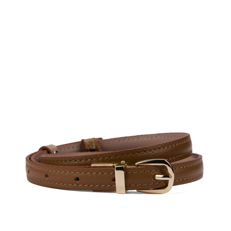 Ceinture femme 45mc bicolore biz marron+nude