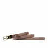 Ceinture femme 45mc bicolore biz marron+nude