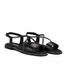 Sandales femme 5127 noir combiné