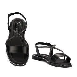 Sandales femme 5127 noir combiné