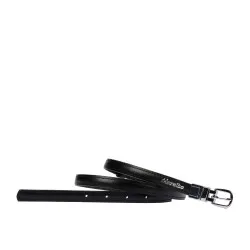 Ceinture femme 45-1mc bicolore noir+crocodile noir