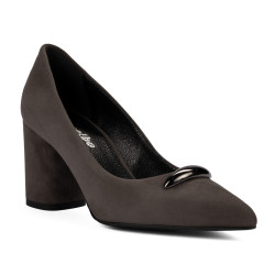 Chaussures élégantes pour femme 1361 velours sable
