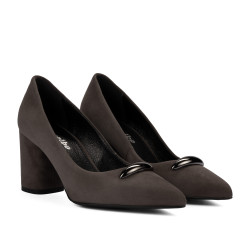 Chaussures élégantes pour femme 1361 velours sable