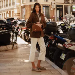 Sac à main pour femme 037-1g daim marron lifestyle