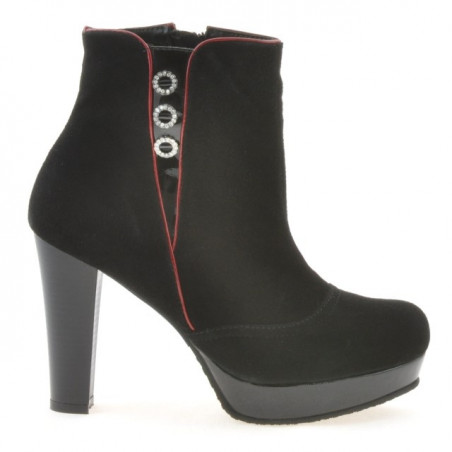 Bottes femme 1138 noir antilope combiné
