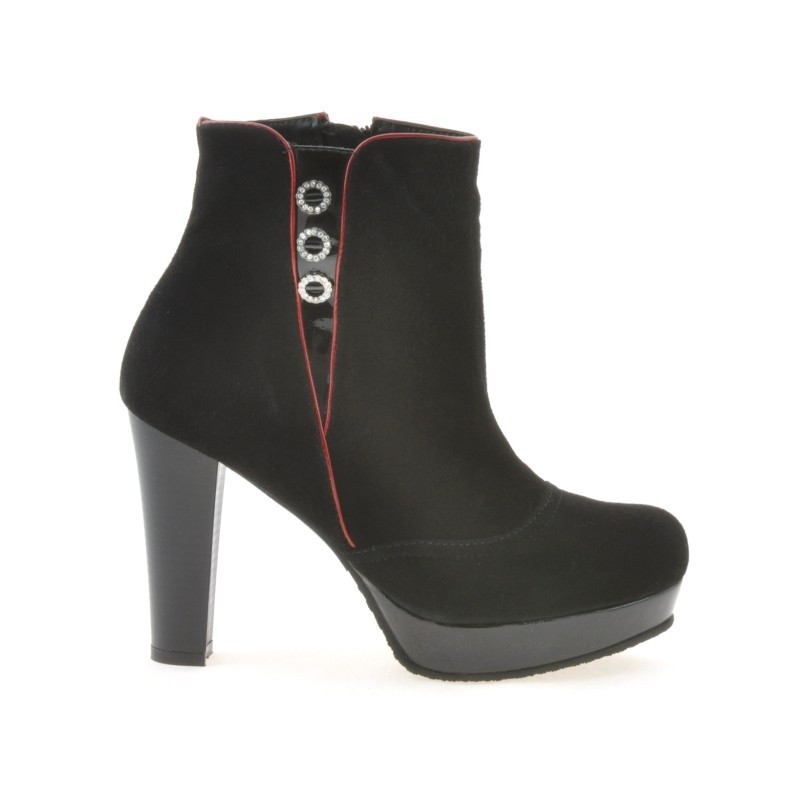 Bottes femme 1138 noir antilope combiné