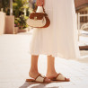 Sandales femme 5128 beige combiné lifestyle