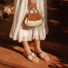 Sandales femme 5128 beige combiné lifestyle