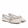 Ballerines femme 1369 blanc combiné