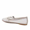 Ballerines femme 1369 blanc combiné