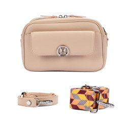 Sac à main femme bandoulière 014g 01 biz poudre rose