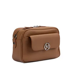 Sac à main pour femme à bandoulière 014g 01 biz marron