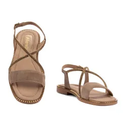 Sandales femme 5127 sable combiné