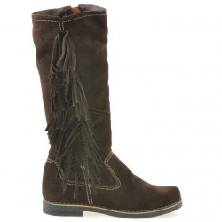 Bottes femme 3243 velours café
