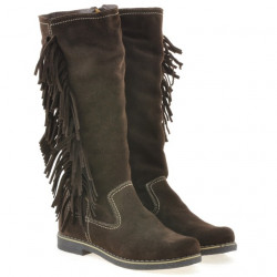 Bottes femme 3243 velours café