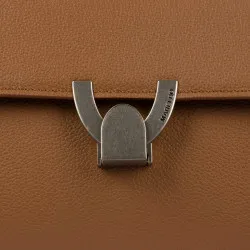 Sac à main pour femme 032g 01 marron doré