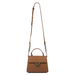 Sac à main pour femme 032g 01 marron doré