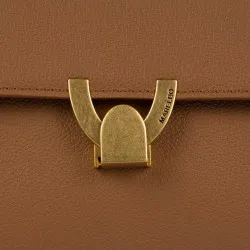 Sac à bandoulière pour femme 032g marron doré