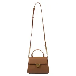 Sac à bandoulière pour femme 032g marron doré