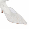 Sandales femme 1370 blanc combiné