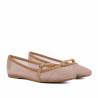 Ballerines femme 1369 beige combiné