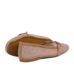 Ballerines femme 1369 beige combiné