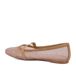 Ballerines femme 1369 beige combiné