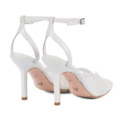 Sandales femme 1370 blanc combiné