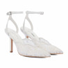 Sandales femme 1370 blanc combiné
