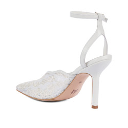 Sandales femme 1370 blanc combiné