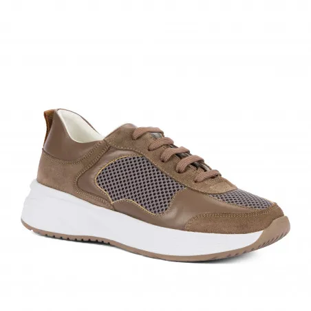 Baskets pour femmes 6098 sable combiné