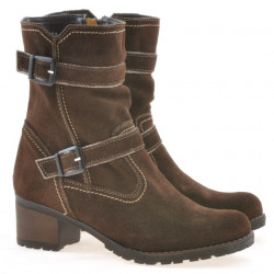 Bottes femme 3278 café velours