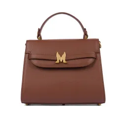 Sac à bandoulière femme 033g cognac