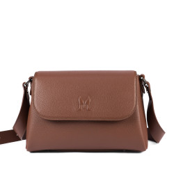 Sac à bandoulière pour femme 040g 01 biz cognac
