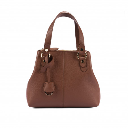 Sac à main femme bandoulière 004-1g cognac
